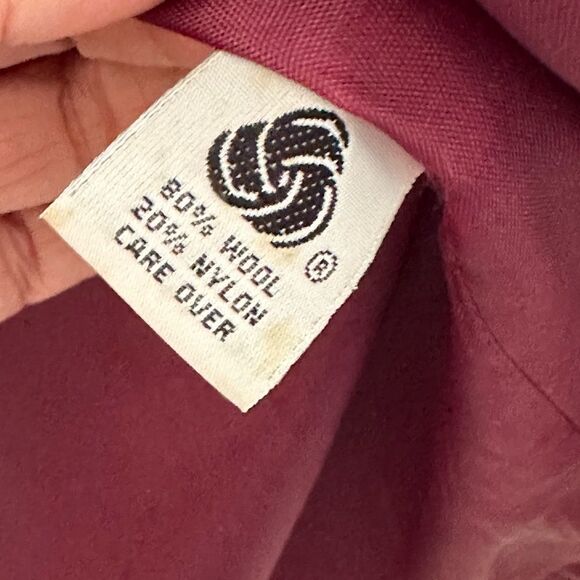 VTG 90s MDP Wool Pea Coat M-L Double Breasted Navy Fisherman Academia - Picture 8 of 8